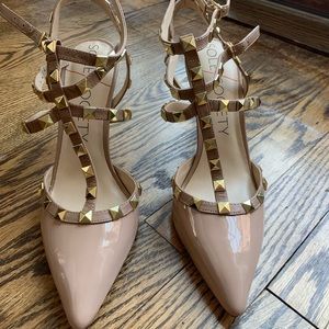 Sole Society studded T-strap heel